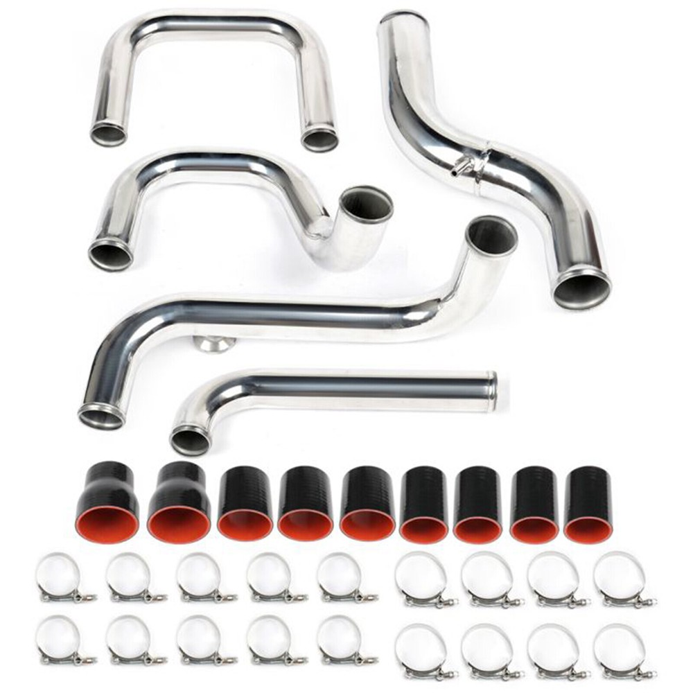 Turbo Intercooler Pipe Hose T-Clamp Kit for 92-00 Honda Civic Front Mount