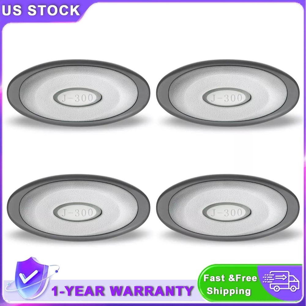 For 2014+ Jacuzzi J-300 Series 2472-824 Oval Pillow Insert & Back Mount 4-Pack