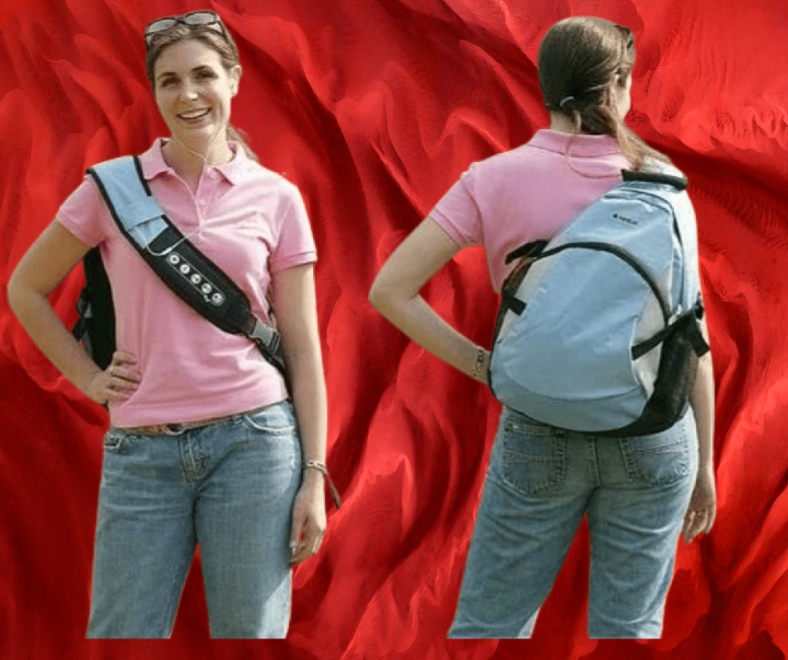 Clearance Sale Travel Backpack Rucksack BLUE School Bag Girl Women Men-image