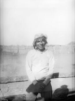Apache Man At Palomas On The Apache Indian Reservation 1903 Califo - Old Photo