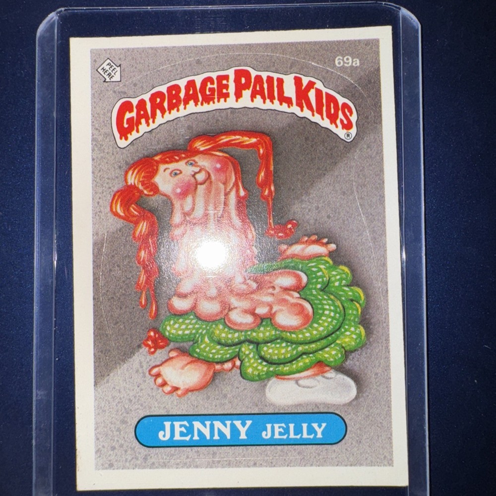 1985 Series 2 GPK Garbage Pail Kids Sticker OS2 JENNY Jelly #69a