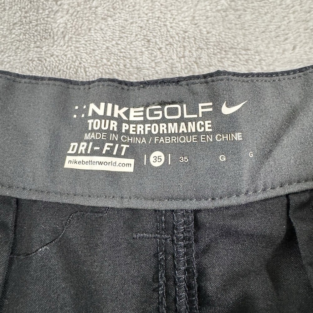 NIKE GOLF 35 Tour Performance Dri Fit Black Stripe Tech Chino Short