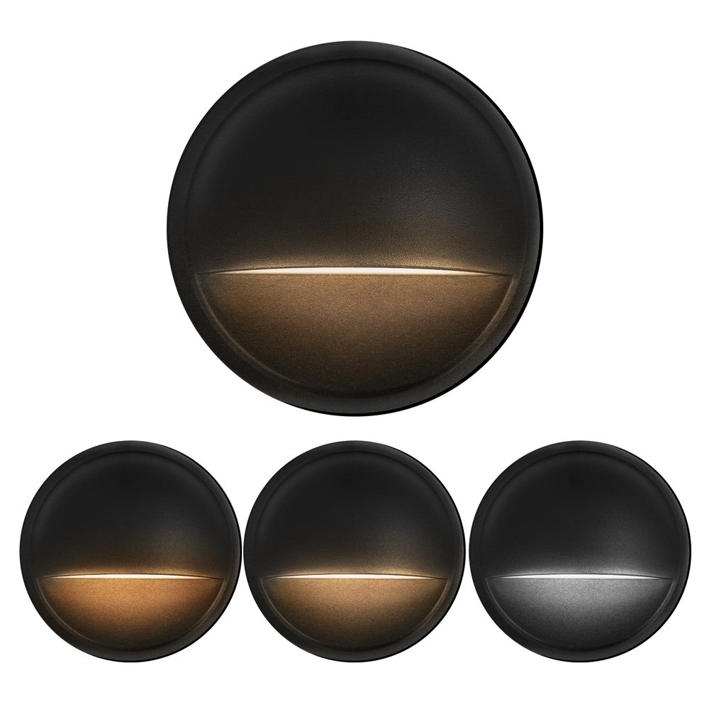 6-Pack Waterproof LED Low Voltage Deck Lights with 3CCT Outdoor Lighting