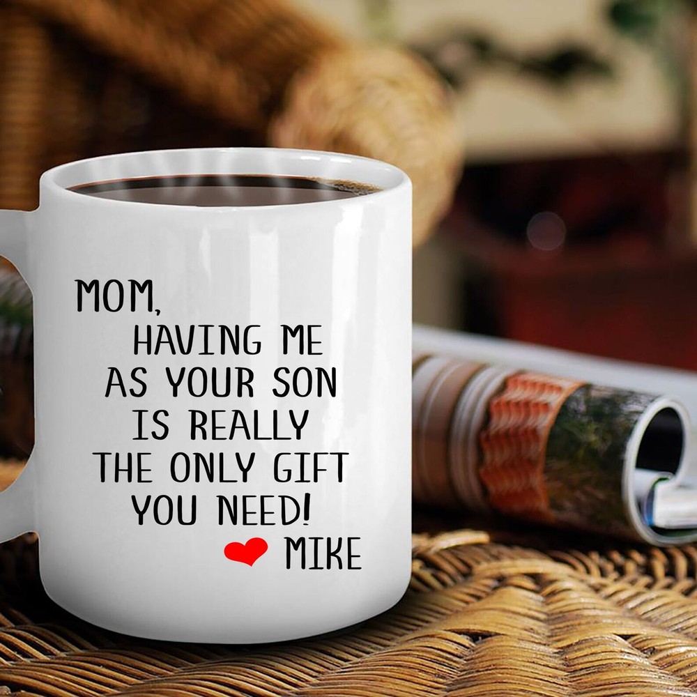 Mom Funny Mug From Son Personalized Mom Christmas Gift Customized Cup For Mother