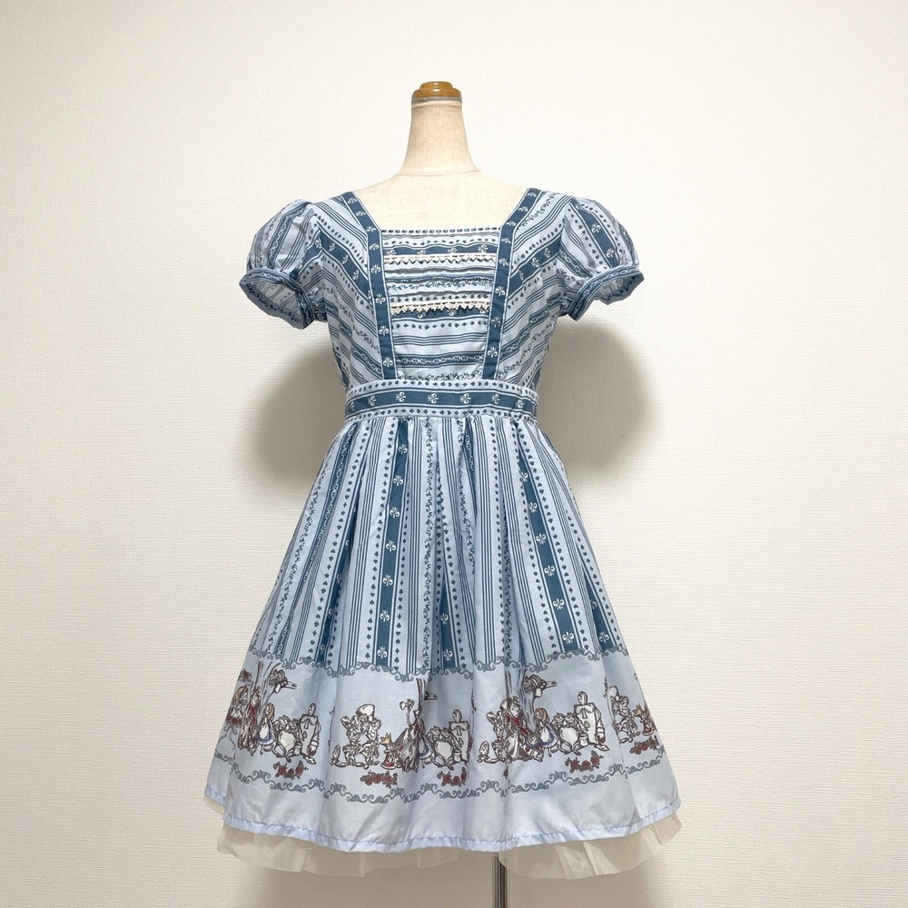 Secret Honey Alice in Wonderland Dress Women Jfashion Lolita Kawaii Disney Japan