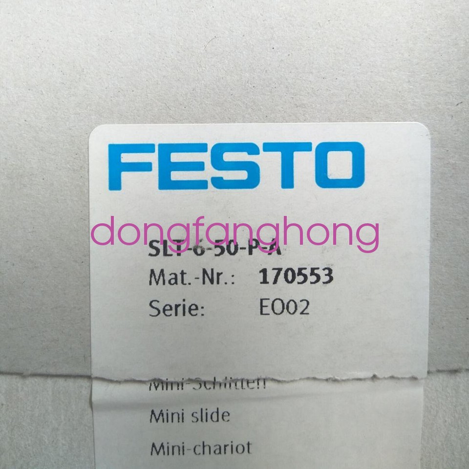 1PC FESTO SLT-6-50-P-A 170553 Slide Cylinder DHL or fedex or UPS