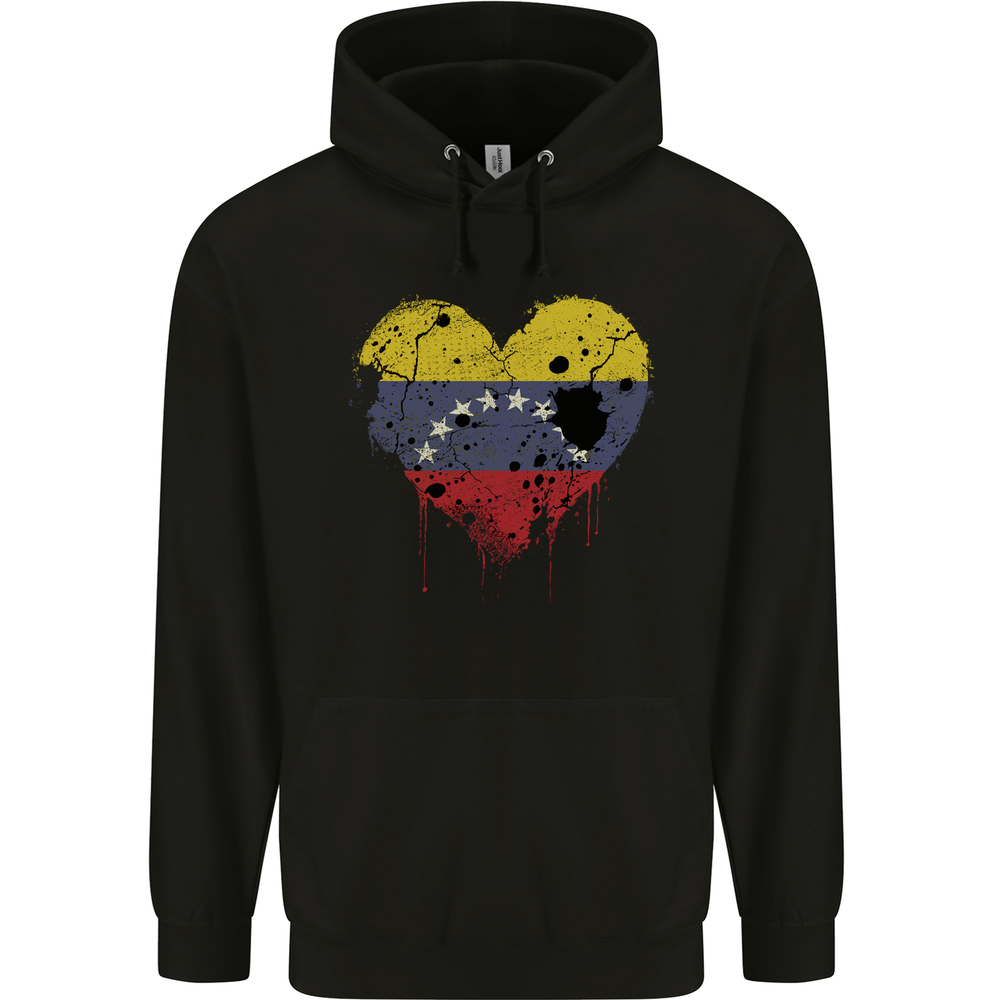 Love Venezuela Flag Venezuelans Day Football Mens 80% Cotton Hoodie