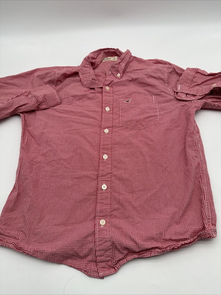 Hollister Long Sleeve Button Up Shirt Men Small Plaid Multicolor..#19392