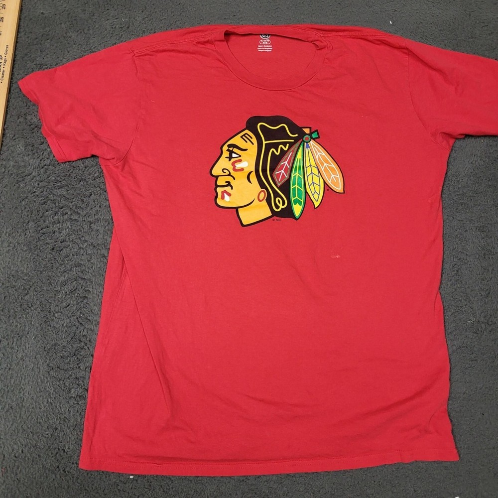 Chicago Blackhawks Red T-Shirt XL NHL Official Licensed Apparel