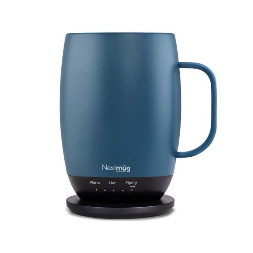 Nextmug Temperature Controlled Self Heating Coffee Mug 14oz Dusty Blue Smart Mug
