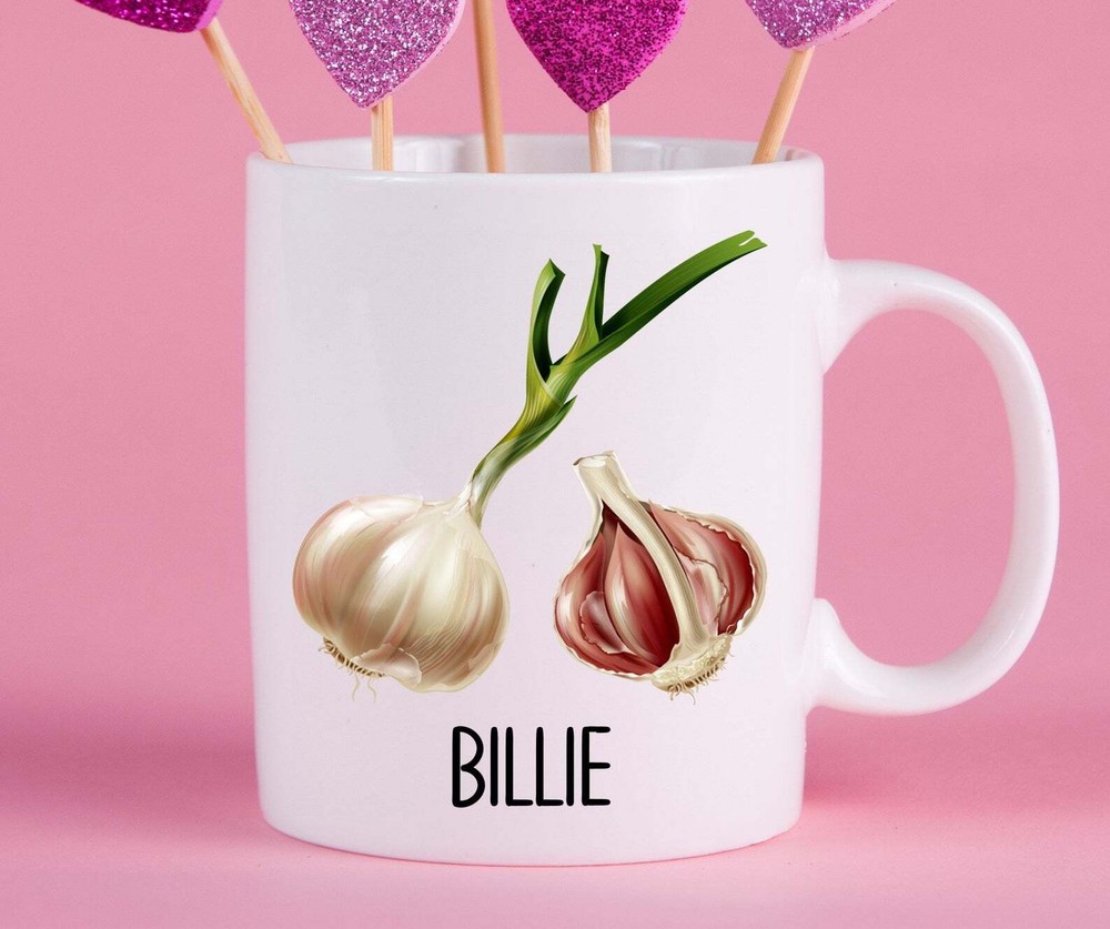 Personalized Garlic Mug Garlic Gift Ideas Garlic Cup Gifts For Garlic Lovers