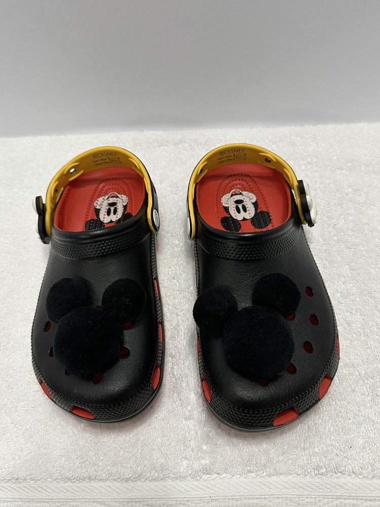 CROCS Disney Mickey Mouse Classic Crocs Clogs, Size M5 W 7