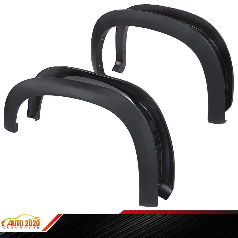 Fit For 4PCS Black Factory Style Fender Flares 2019-2023 Chevy Silverado 1500