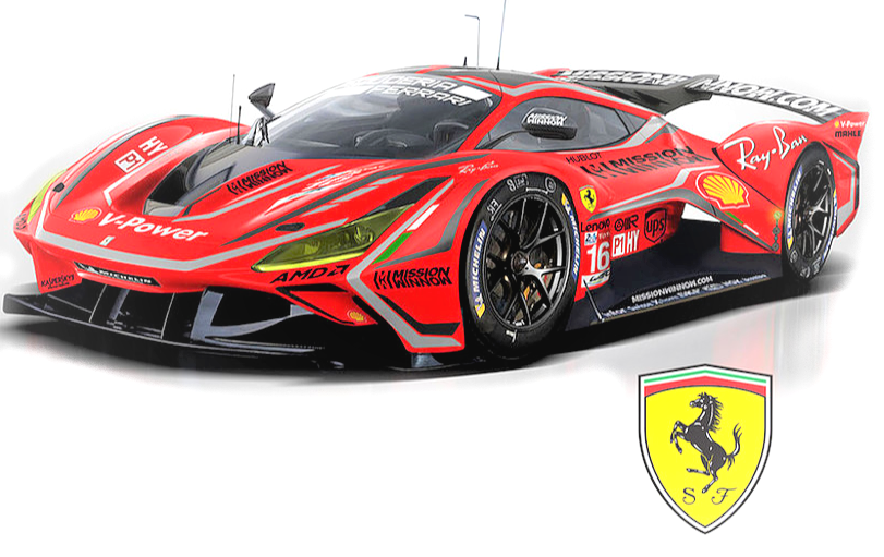 1:10 RC Lexan Ferrari SF90 Body Shell with Decals for Tamiya & More