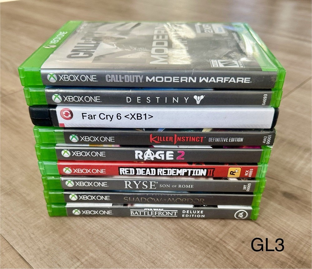 9 Game Lot For Microsoft Xbox One - All In Cases