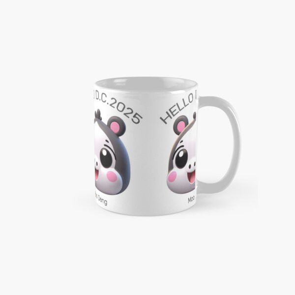 HELLO D.C. 2025 Moo Deng  Classic Mug , Gift For Family