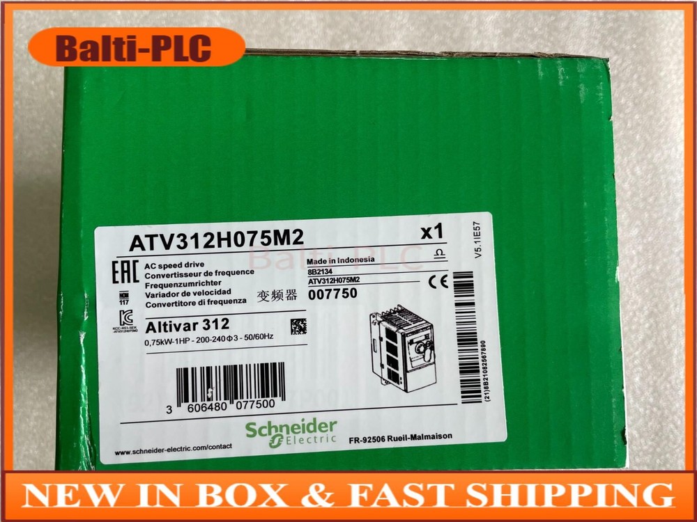 ATV312H075M2 Inverter 0.75KW 220V ATV312H075M2   Ship US Free TAX