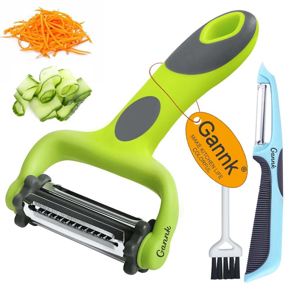 GANNK Potato Apple Vegetable Peelers for Kitchen, I and Y Peelers for Fruit Vegg