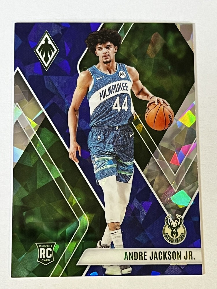 2023-24 Panini Phoenix (Debut) BLUE ICE PRIZM RC 🏀 Andre Jackson Jr. B