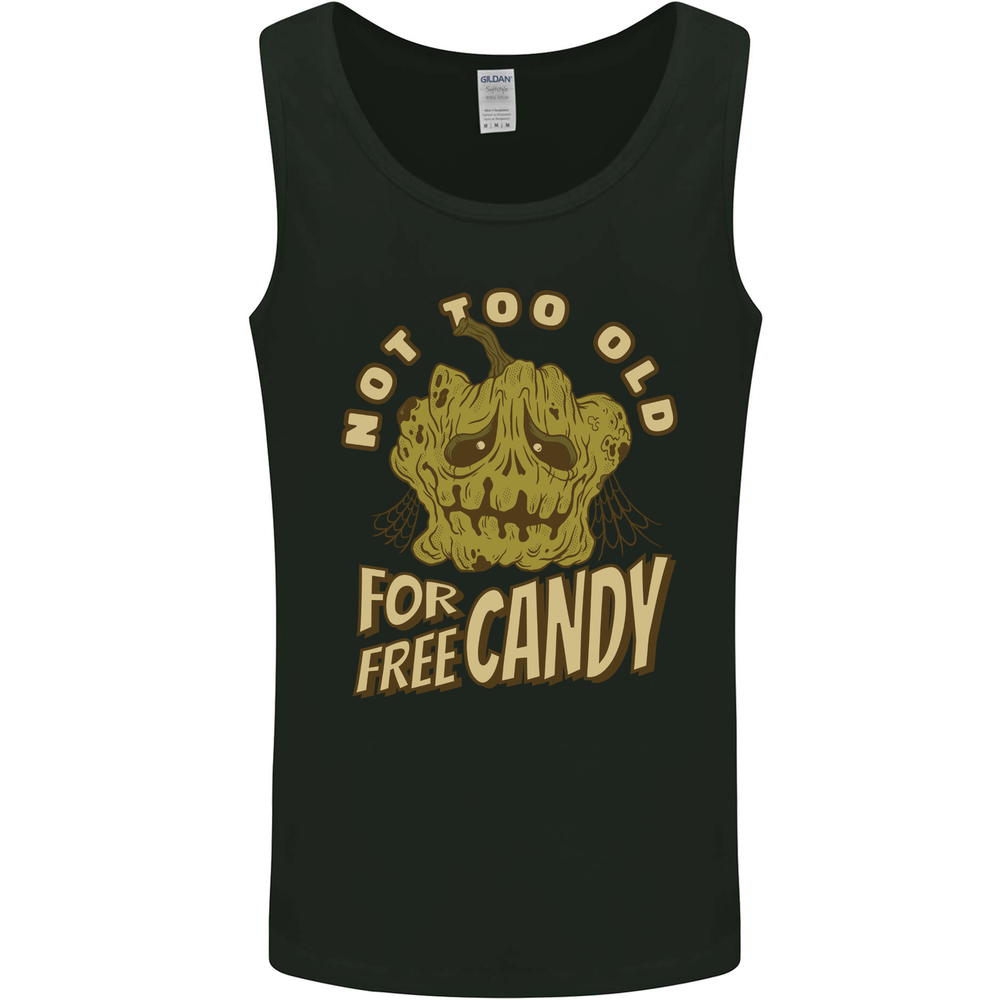Halloween Not Too Old for Free Candy Mens Vest Tank Top