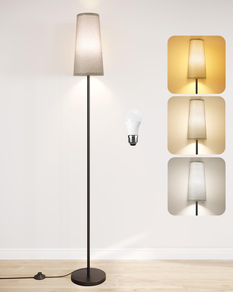Modern LED Floor Lamp with Remote for Living Room Bedroom Office