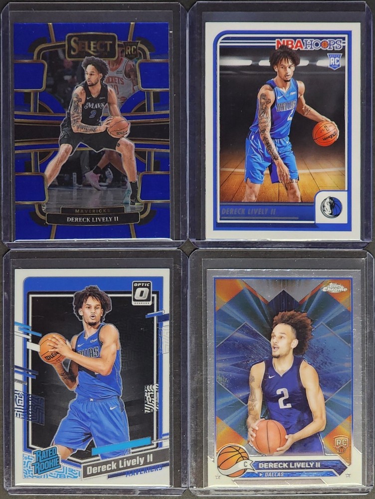 $4 DERECK LIVELY II Lot - 4 Cards All-Star - Dallas Mavericks
