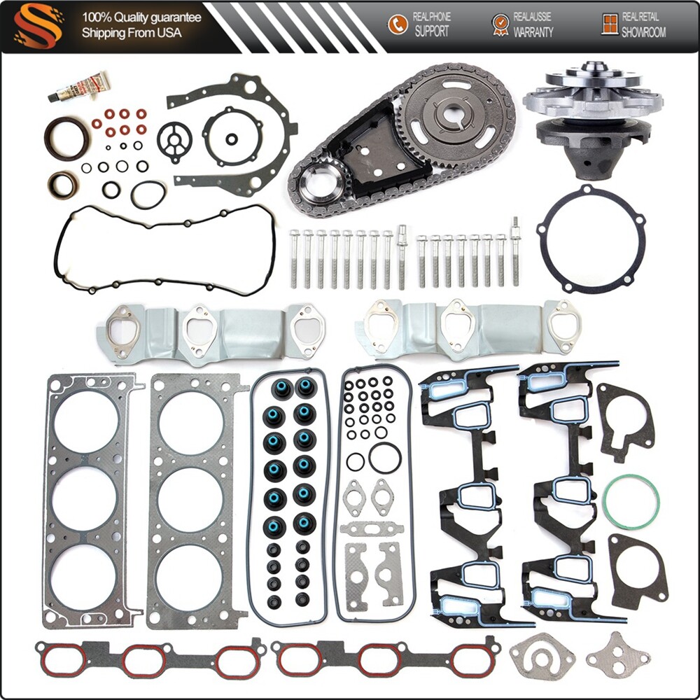 Timing Chain Kit with Water Pump and Gasket Set for 05 Chevy Venture LS 3.4L