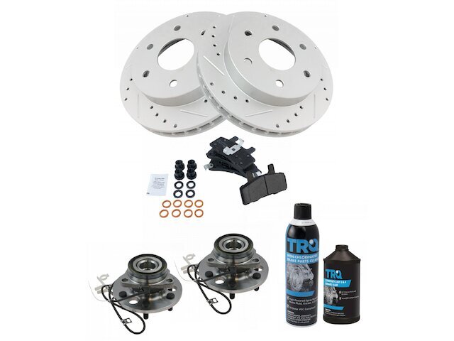 1995-2000 Yukon 5.7L V8 Front Brake Pad Rotor and Wheel Hub Kit 14MHQB
