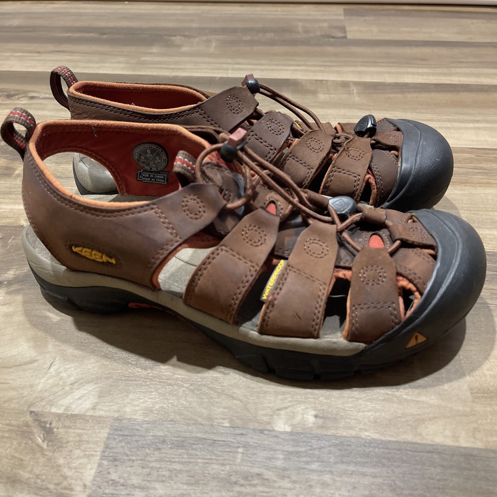 Keen Mens Newport Fisherman Brown Lace Up Comfort Shoes Size 9 1001895