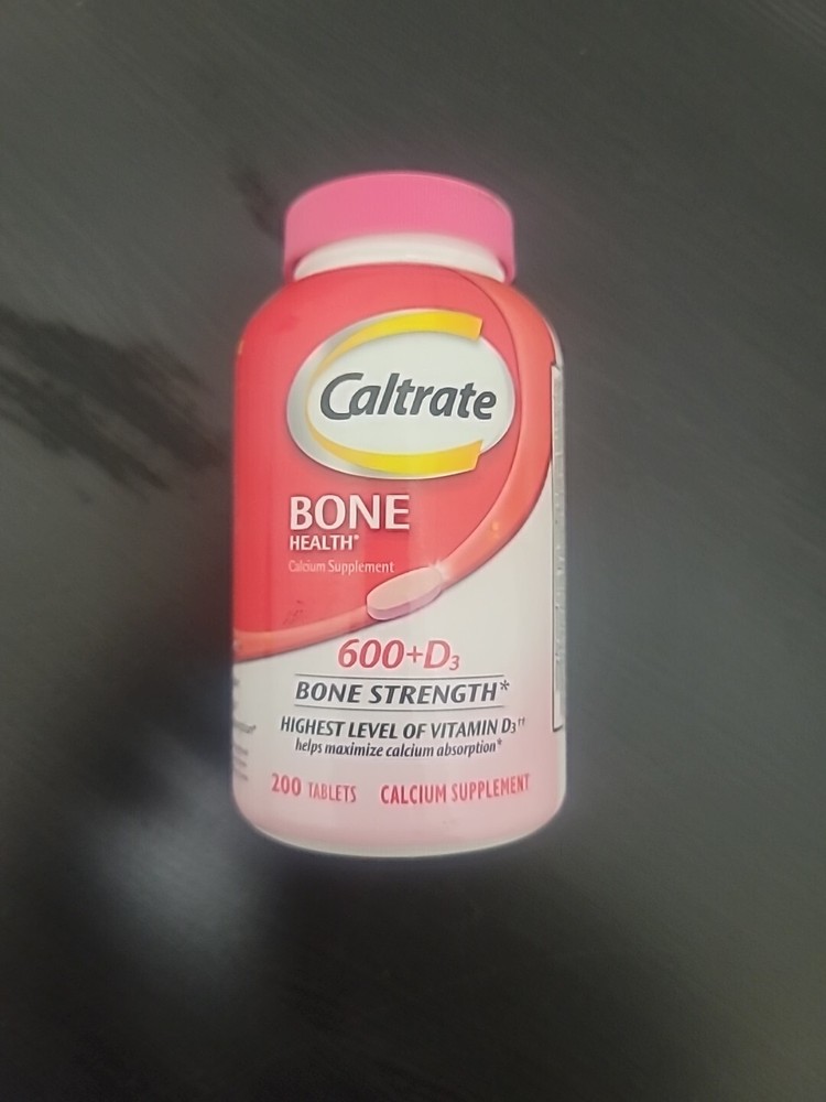 Caltrate Bone Health 600 & D3 Bone Strength Calcium 120Tablets Each 2 Pack