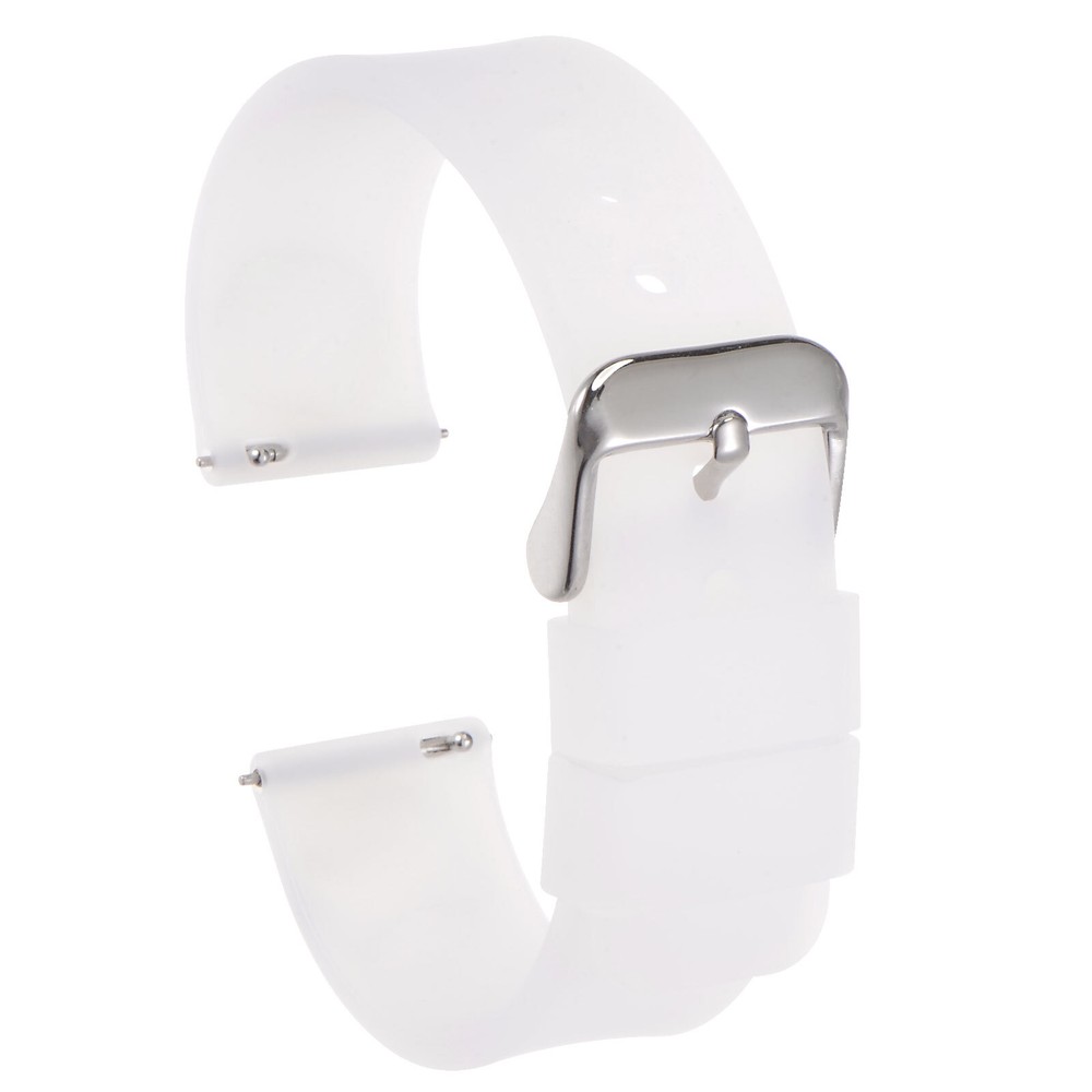 Silicone Watch Band 20mm Quick Release Soft Rubber Watch Strap, Transparent