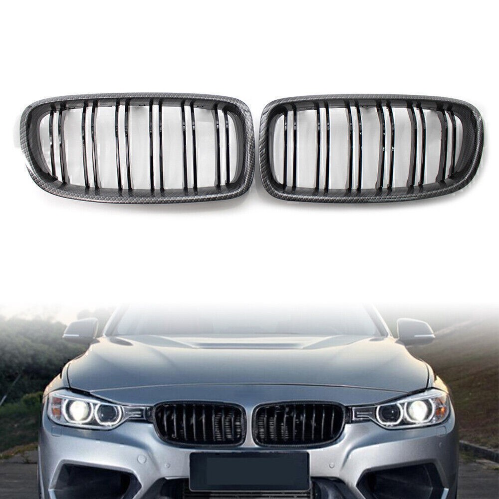 Fit BMW F30/31 2012 - 2018 M3 Style Honeycombe Style Mesh Front Bumper Grille UK