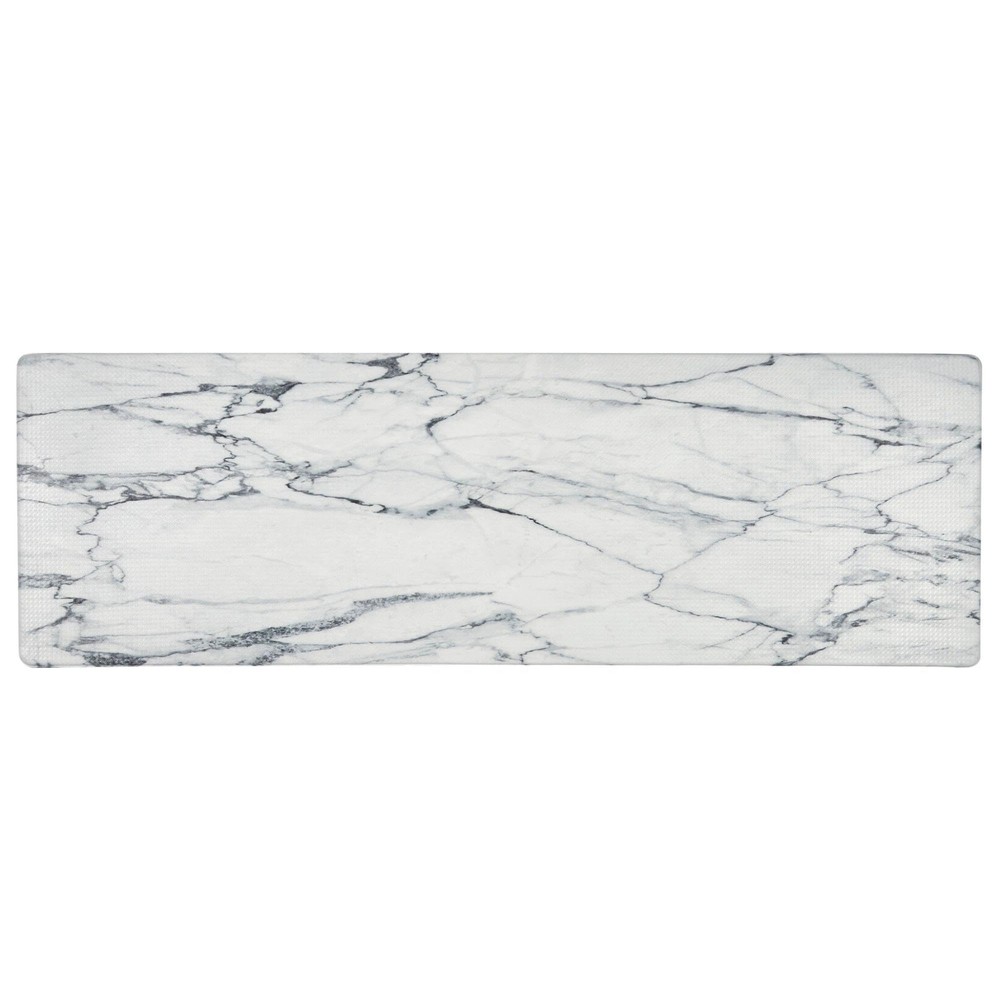 Cozy Living Modern Marble Runner Anti-Fatigue Kitchen Mat, Non-Slip Floor Mat...