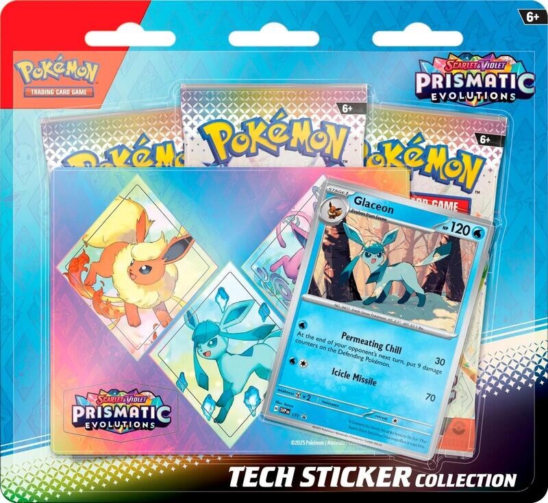 POKÉMON Scarlet & Violet: Prismatic Evolutions Tech Sticker Collection - Glaceon