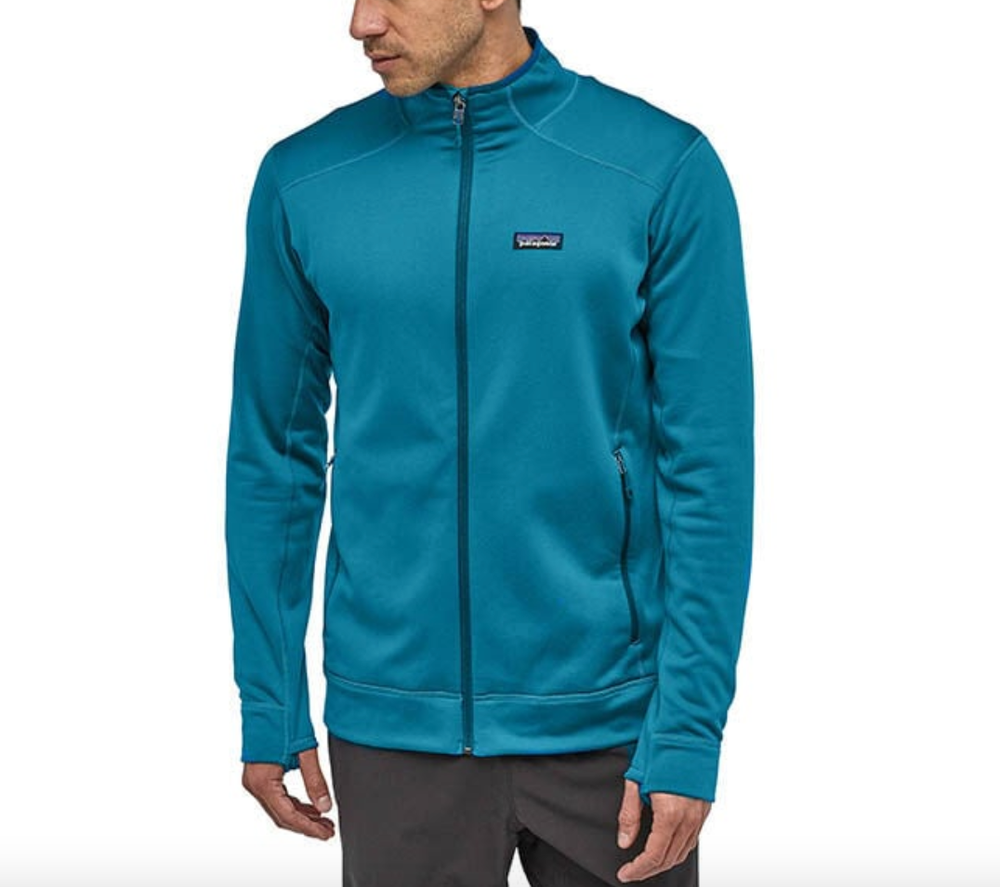 Patagonia Crosstrek Polartec Fleece Full Zip Jacket Size L Balboa Blue