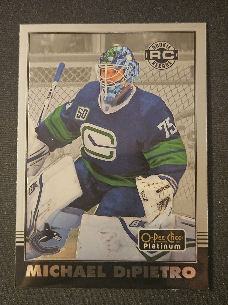 20-21 OPC Platinum Michael DiPietro Rookie Card Vancouver Canucks