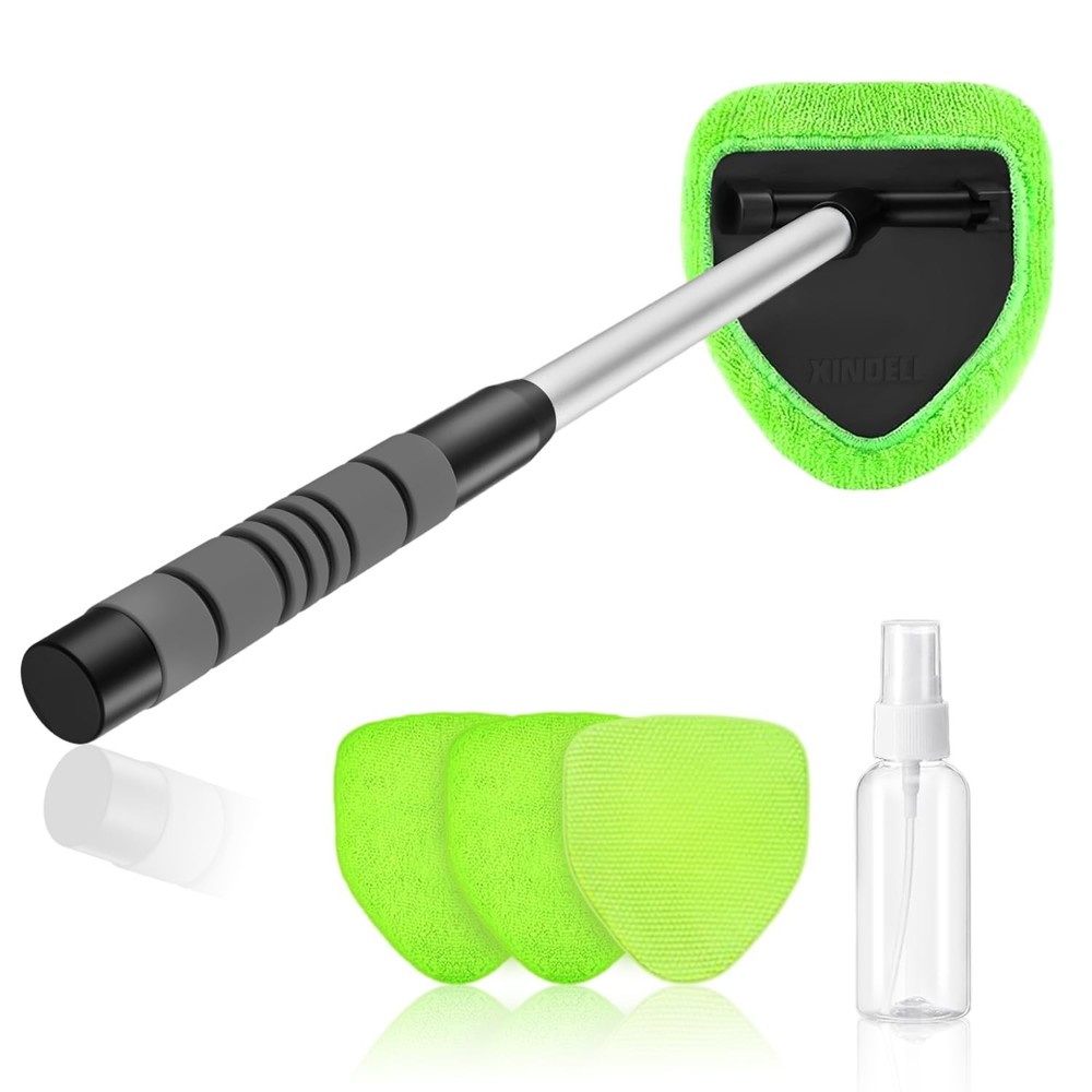 XINDELL Extendable Car Windshield Cleaner and Interior Brush Kit