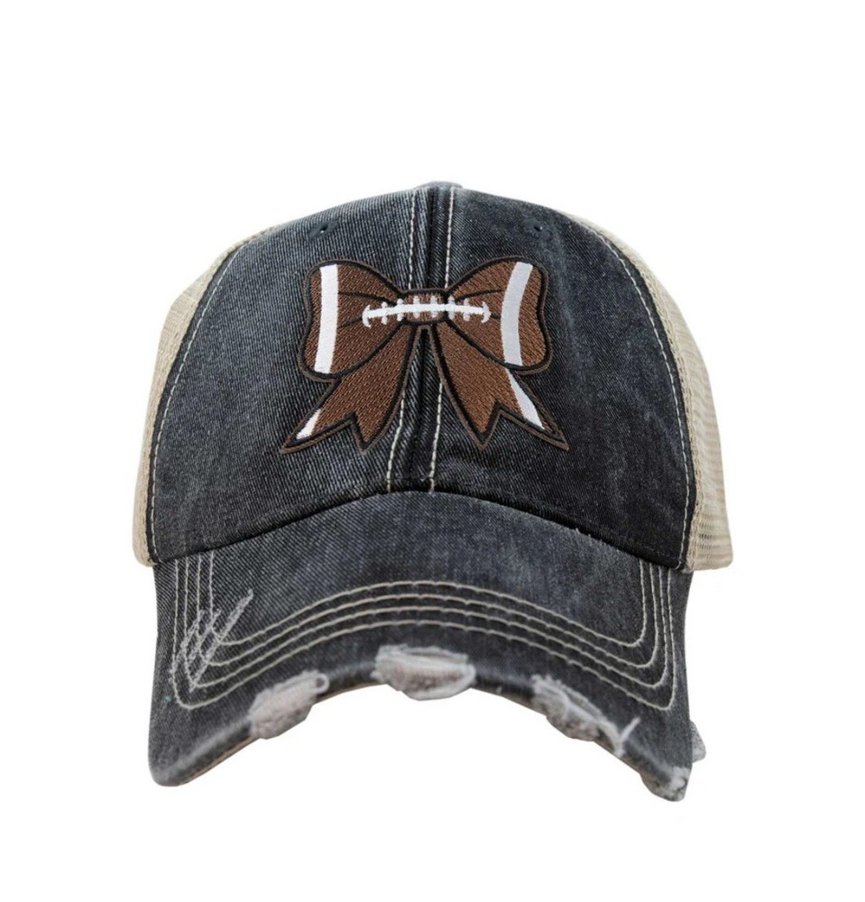 Football Ball Coquette Patch Trucker Hat NEW! Original Packaging -Boutique Item!
