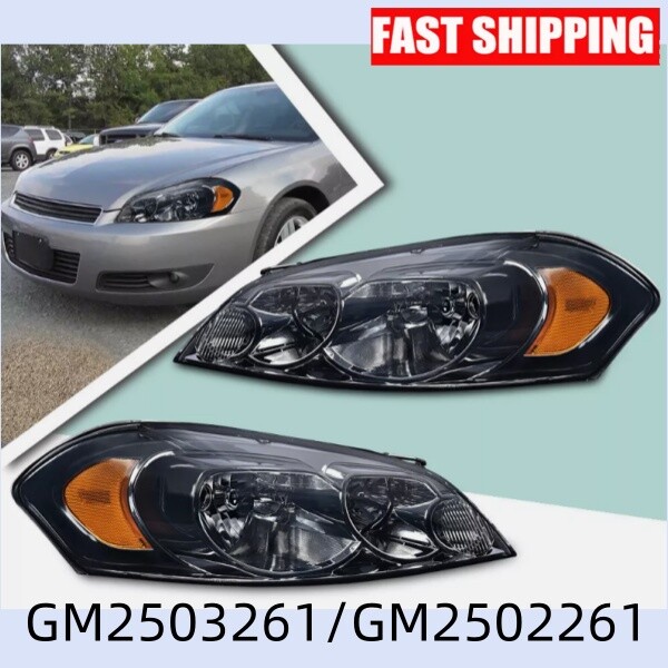GM2503261/2502261 LED Headlight Pair for 06-13 Impala 06-07 Monte Carlo