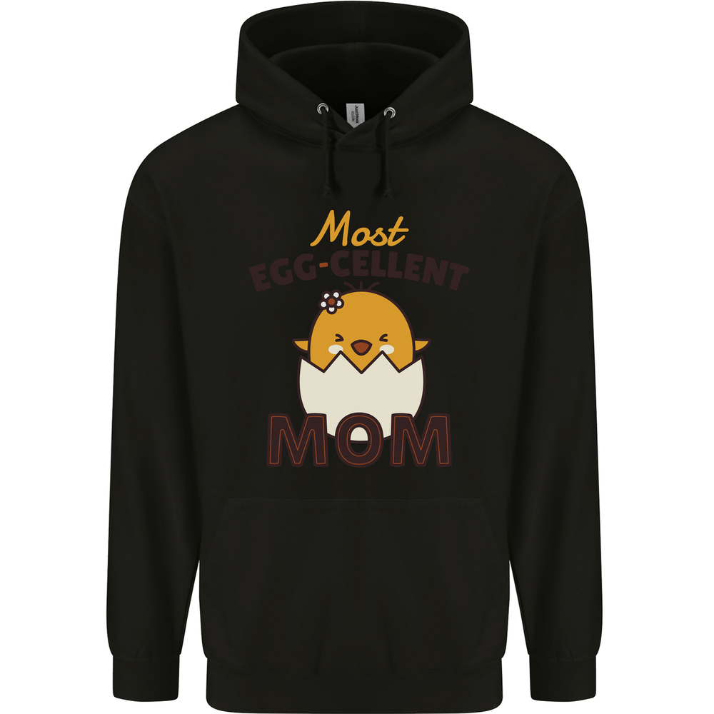 Mother's Day Easter Most Egg-cellent Mom Mens 80% Cotton Hoodie