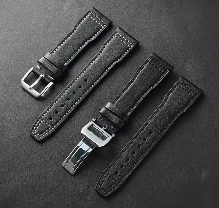 Genuine Leather Strap for IWC Pilot/Little Prince Watch 20mm–22mm + Buckle