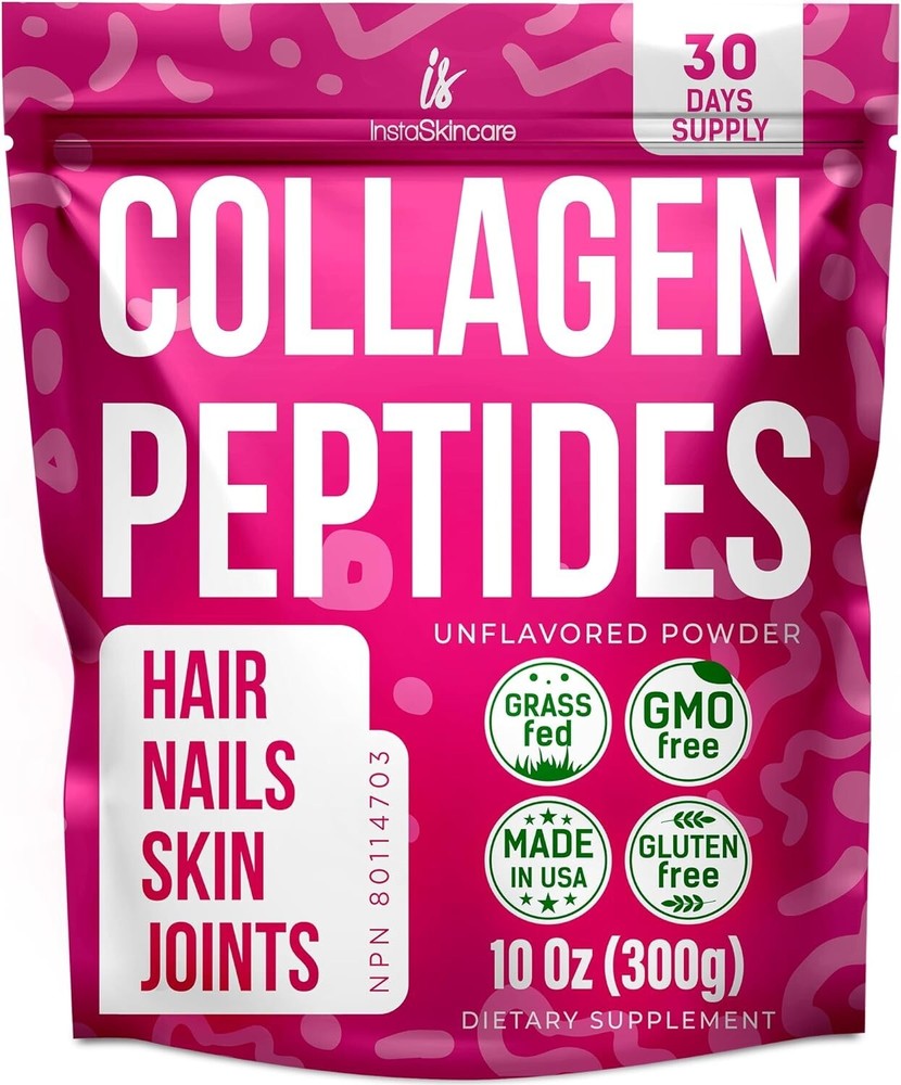 Collagen Peptides Powder for Women Unflavored Types I & III Protein 10oz