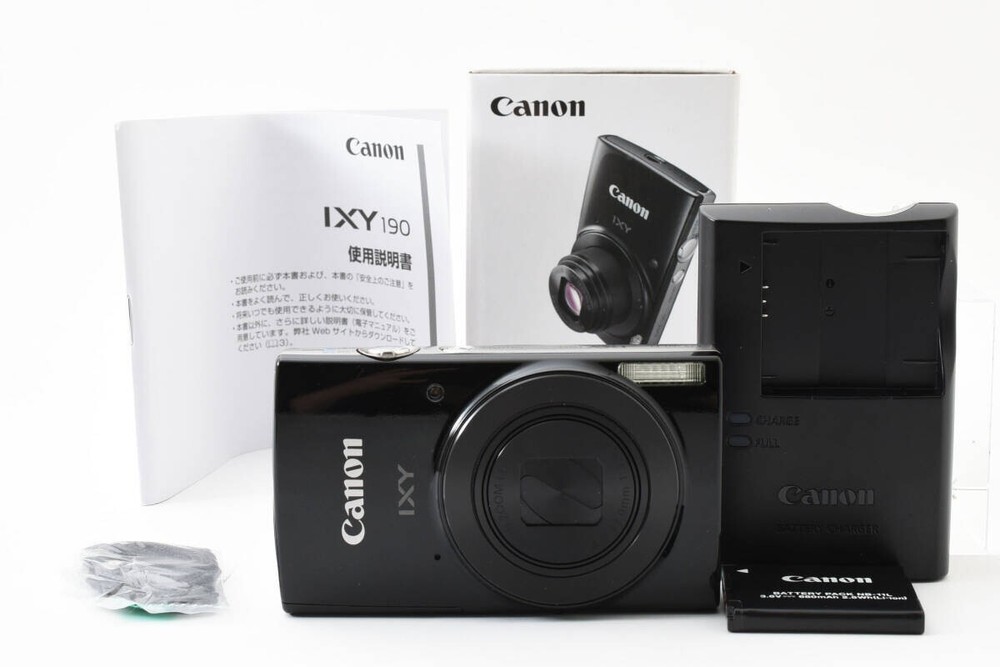[Mint w/BOX] Canon IXY 190 BK PowerShot ELPH 190 IS Digital Camera Black #766