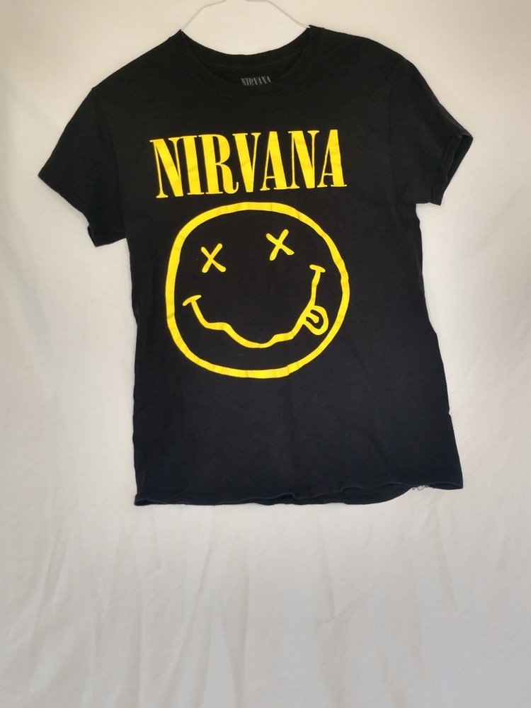 NIRVANA T-Shirt Logo Front OFFICIALLY LICENSED Sz Small
