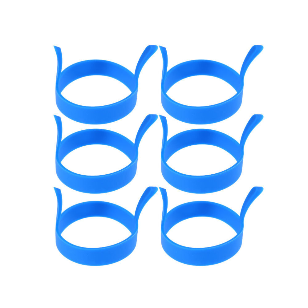 6 Pcs Round Egg Rings Pancake Rings Silicone Egg Cooking Rings