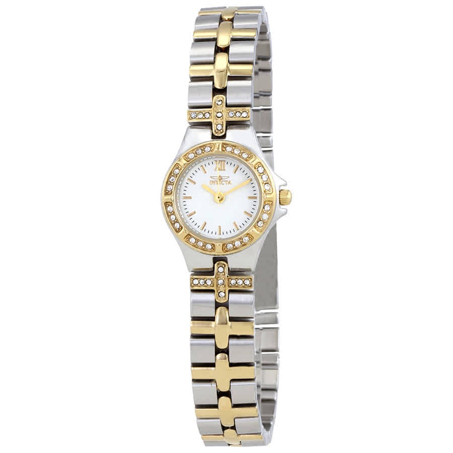 Invicta 0133 Wildflower White Dial 21.5 mm Women's Watch New