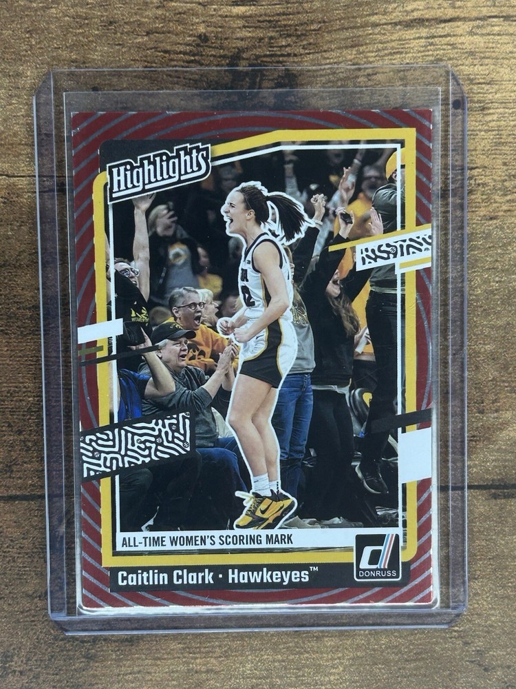 2024 Panini Caitlin Clark Collection Iowa Red Target #H10 SP All-Time Scoring