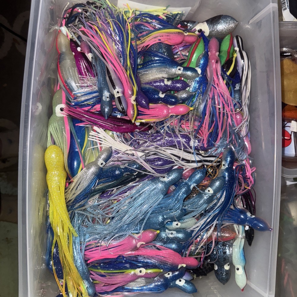 Pelagic Trolling Lure Skirts Lot 150+ Ast Colors & Sizes 5”, 6”, 8”, 10”,12”&14”
