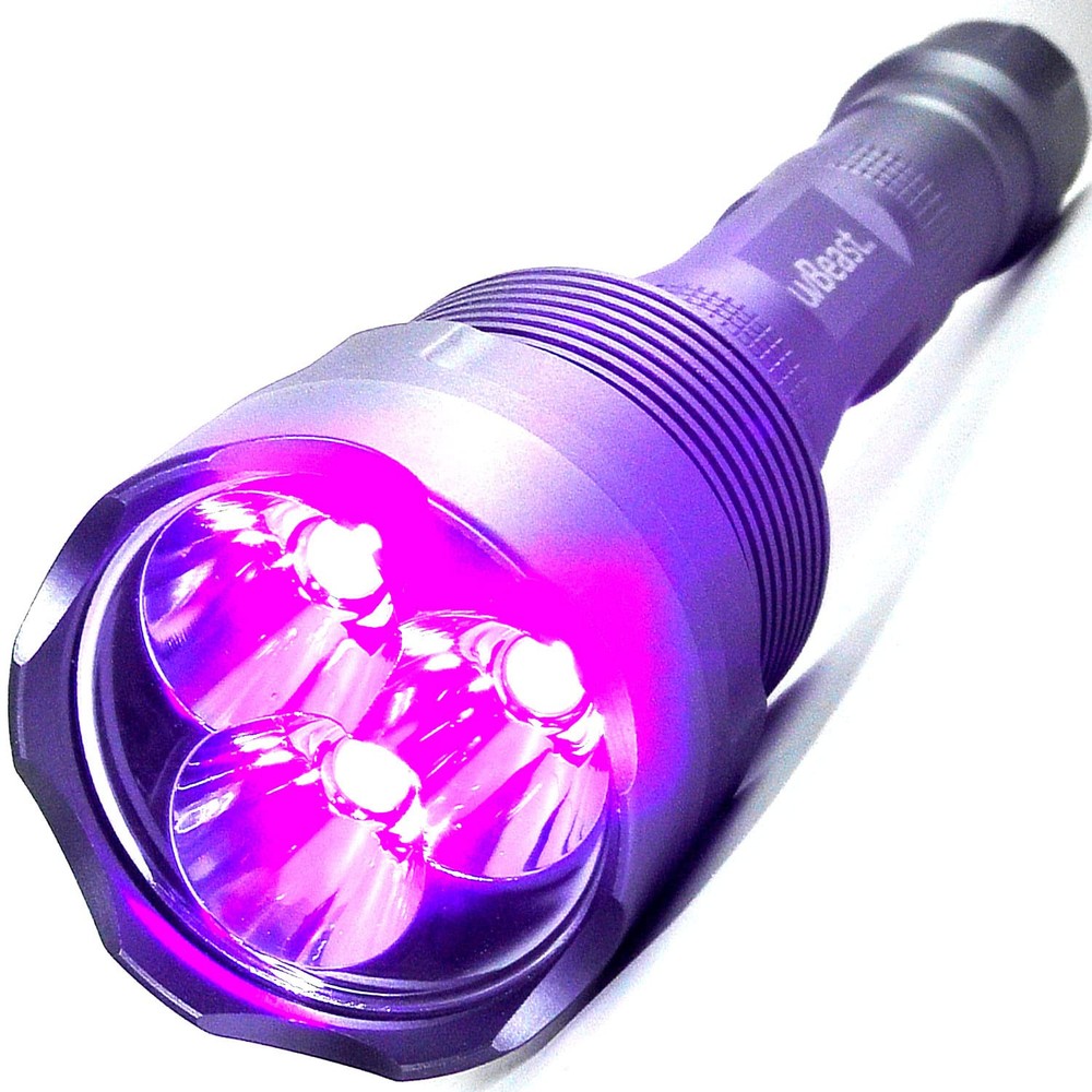 uvBeast New V3 385-395nm Black Light UV Flashlight - High Power Upgraded Trip...