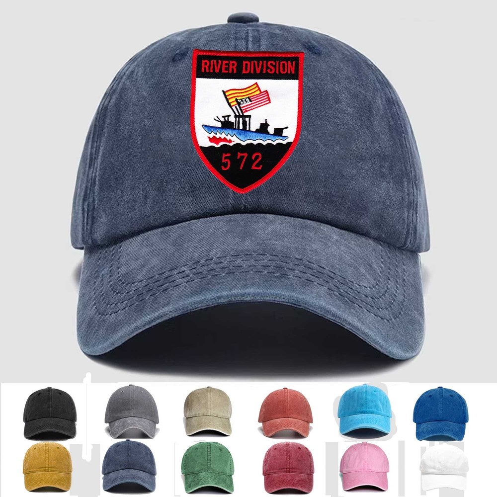 Custom Embroidered Hat RIVDIV 572 River Division, Veteran Cap, Trucker Hat, Gift